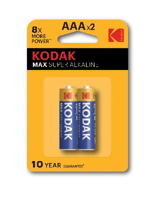 Батарейка Kodak LR03-2BL MAX SUPER Alkaline [K3A-2] (20/100/19800)