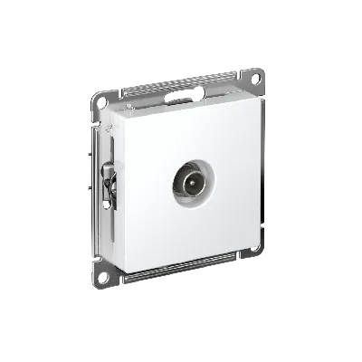 Антенна ATLASDESIGN TV коннектор механизм белый