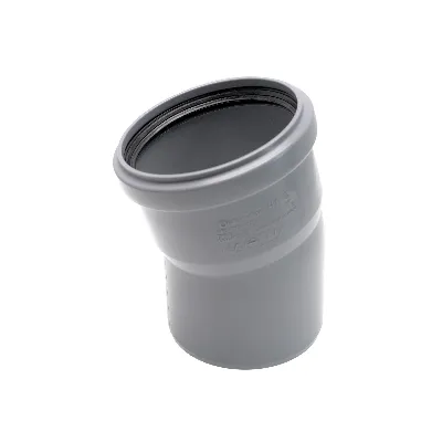 Отвод канализационный 90х15 град.