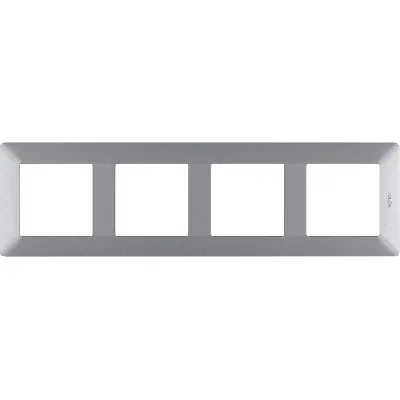 Valena LIFE Рамка 4 поста алюминий универсальная