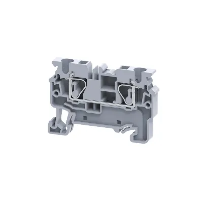 Клемма проходная пружинная OptiClip CX-4-I-32A-(0,2-4)-серый