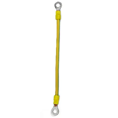 Заземляющий проводник сечение ТПЖ 6 кв.мм PTK-Accessories (574-501) Длина: 150 мм. Под болт М8.