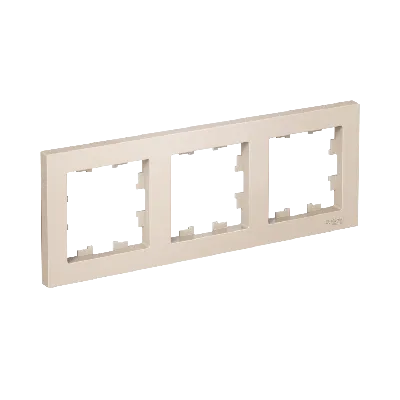Рамка трехпостовая ATLASDESIGN универсальная бежевый