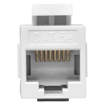 Адаптер проходной TERACOM Cat.5E неэкранированный RJ45-RJ45 тип Keystone белый