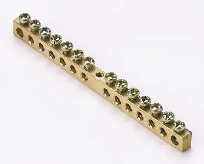 Шина нулевая 6х9 (14групп/центр) ШН-101