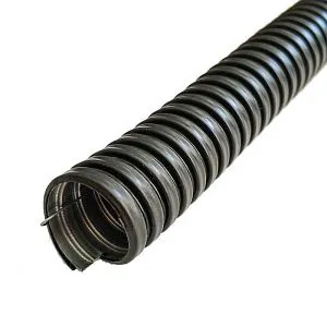 Металлорукав в ПВХ изоляции МРПИ НГ 20 (50 м/уп.) черный с протяжкой