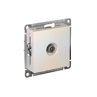 Розетка ATLASDESIGN TV оконечная 1DB механизм жемчуг