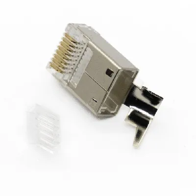 Разъем RJ-45 M/6F для экранированных LAN-кабелей 6категории