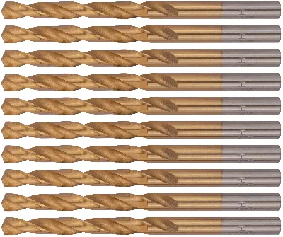 Сверла HSS по металлу, титановое покрытие 6.0 мм (10 шт)