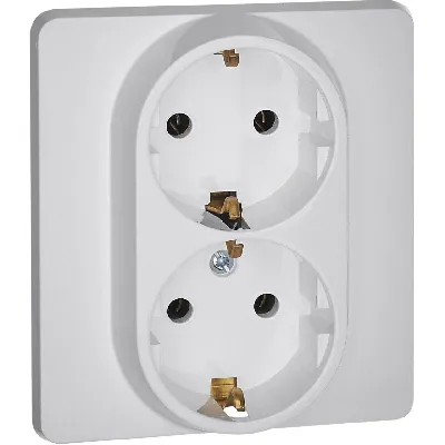Розетка 2 x 2К+З немецкий стандарт 16 А 250 В~ INSPIRIA белый