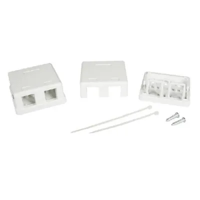 Розетка универсальная, 2 порта для модулей Keystone (для модулей форм-фактора A10)