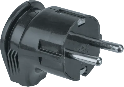 Вилка Navigator 61 363 NCA-PL04-16A-E-BL угловая с заземлением черная
