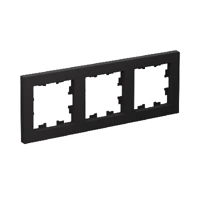 Рамка трехпостовая ATLASDESIGN универсальная карбон