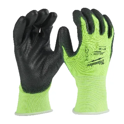 Перчатки защитные Hi-Vis Cut level (Хай Виз Кат Левел) 1/A, M/8