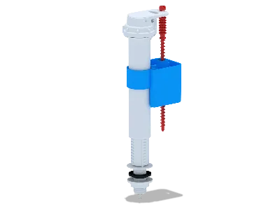 Арматура нижняя для бачка унитаза 1/2' пластиковыйщтуцер