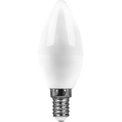 Лампа светодиодная LED 11вт E14 дневной матовая свеча