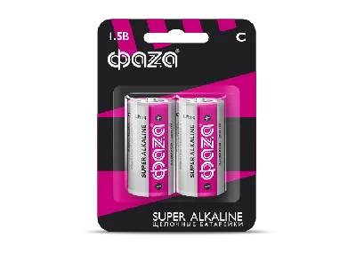 Элемент питания LR14 ФАZА Super Alkaline, блистер, 2шт.