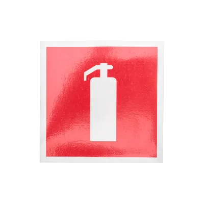 Наклейка Огнетушитель100х100 мм