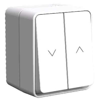 ATLASDESIGN PROFI IP54 2-клавишный ВЫКЛЮЧАТЕЛЬ ДЛЯ ЖАЛЮЗИ, 2хсх.4, БЕЛЫЙ