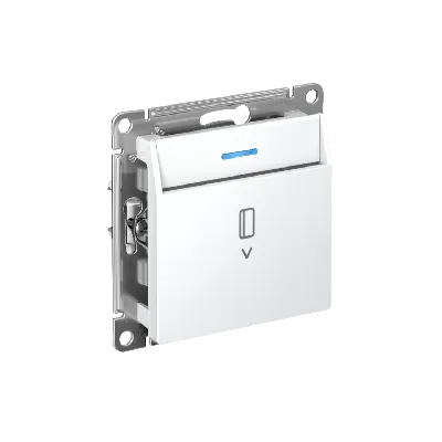 ATLASDESIGN ВЫКЛЮЧАТЕЛЬ карточный, механизм, БЕЛЫЙ