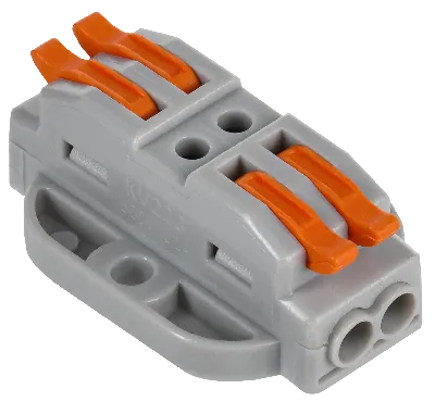 Строительно-монтажная клемма СМК 222-4122P проходная с площадкой (50шт/упак) IEK