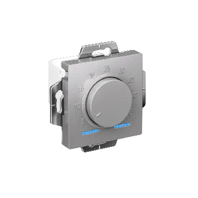 ATLASDESIGN ТЕРМОСТАТ электрон. теплого пола с датчиком, 10A, механизм, АЛЮМИНИЙ