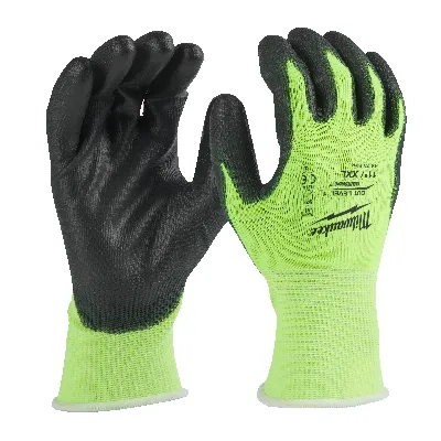 Перчатки защитные Hi-Vis Cut level (Хай Виз Кат Левел) 1/A, XXL/11