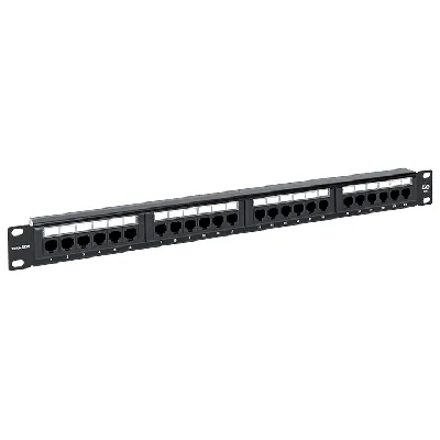 Патч-панель TERACOM 19'' Cat.5E 1U неэкранированная UTP 24 порта RJ-45 110 IDC с органайзером