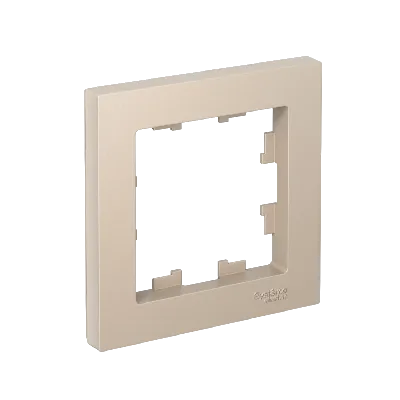 ATLASDESIGN рамка однопостовая, ПЕСОЧНЫЙ