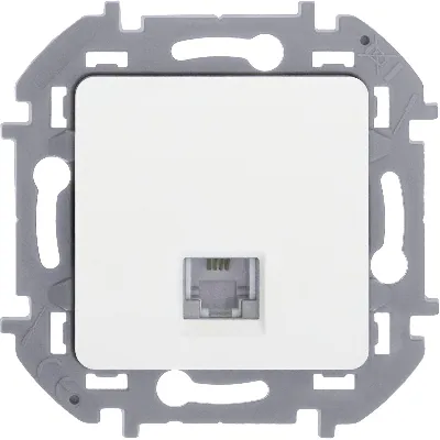 Телефонная розетка RJ11 INSPIRIA белый