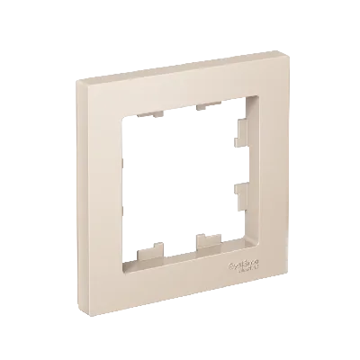 Рамка однопостовая ATLASDESIGN бежевый