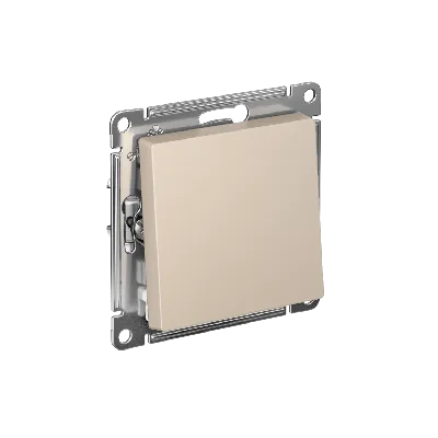 ATLASDESIGN переключатель одноклавишный, сх.6, 10АХ, механизм, ПЕСОЧНЫЙ