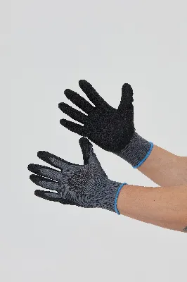 Перчатки полиэстеровые с латексным покрытием VE630 р.10