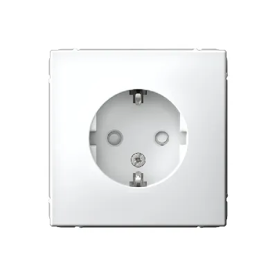 ARTGALLERY розетка с заземлением со шторками, 16А, механизм, белый