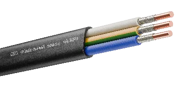 Кабель силовой ВВГ-П нг(А)-FRLSLTx 3х2.5 ок(N.PE)-0.66 черный барабан
