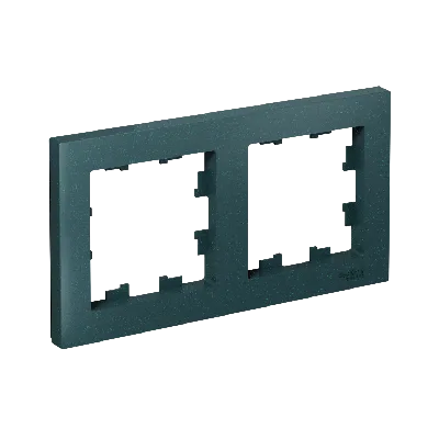 Рамка двухпостовая ATLASDESIGN универсальная изумруд