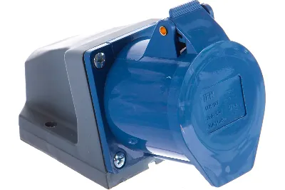 Розетка кабельная 32А 2Р+E IР44 на поверхность 250В 123