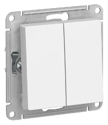 ATLASDESIGN 2-клавишный ПЕРЕКЛЮЧАТЕЛЬ, сх.6/2, 10АХ, механизм, ЛОТОС