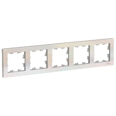 Рамка пятипостовая ATLASDESIGN универсальная жемчуг