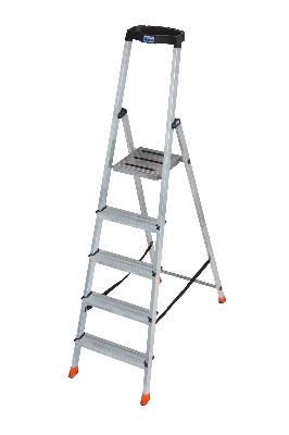 Стремянка складная SAFETY 5 ступеней с полочкой