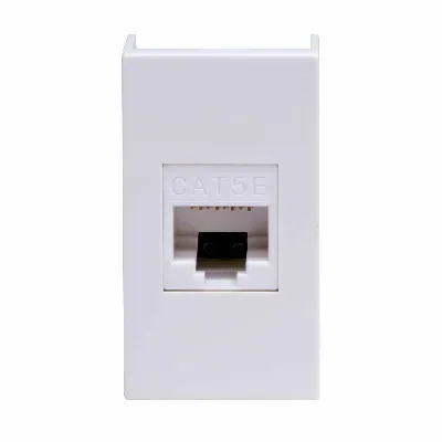 VIVA Розетка компьютерная RJ45 1 модуль категория 5е белая