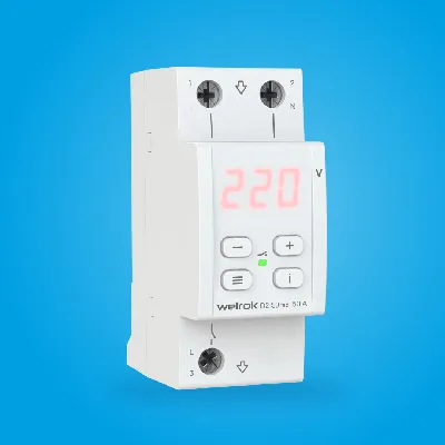 Реле напряжения Welrok D2-50 red
