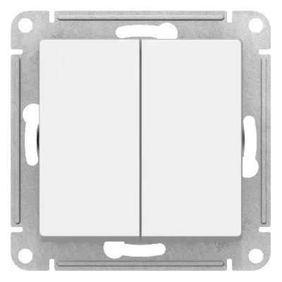ATLASDESIGN 2-клавишный переключатель, перекрестный, 2 x сх. 7, 10АХ, механизм, ЛОТОС