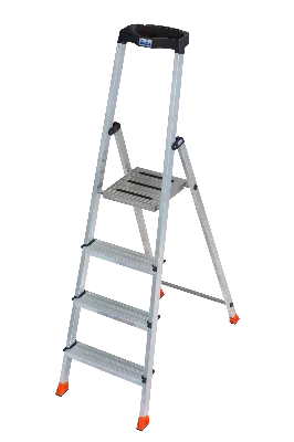 Стремянка складная SAFETY 4 ступени с полочкой