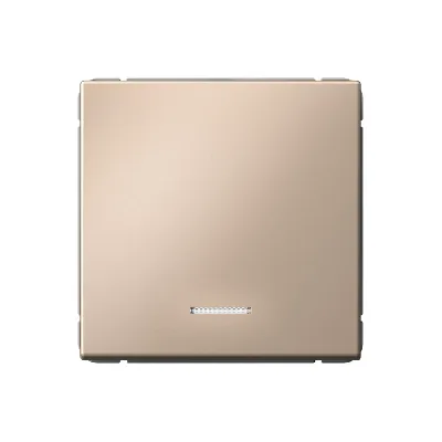 ARTGALLERY 1-клавишный выключатель с подсветкой, сх.1а, 10АХ, механизм, песочный