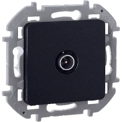 Розетка TV проходная 14 дБ 5 862 мГц INSPIRIA антрацит