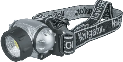 Фонарь светодиодный NPT-H14-3AAA 1Вт COB LED 110лм 20м налобный пластик