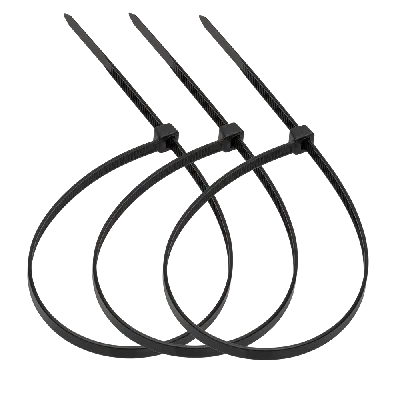 Стяжка нейлоновая 2,5х150мм черная UV уп. 100шт