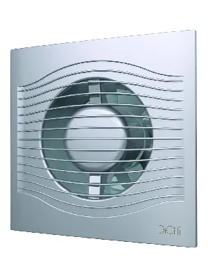 Вентилятор осевой вытяжной с обратным клапаном D100 декоративный